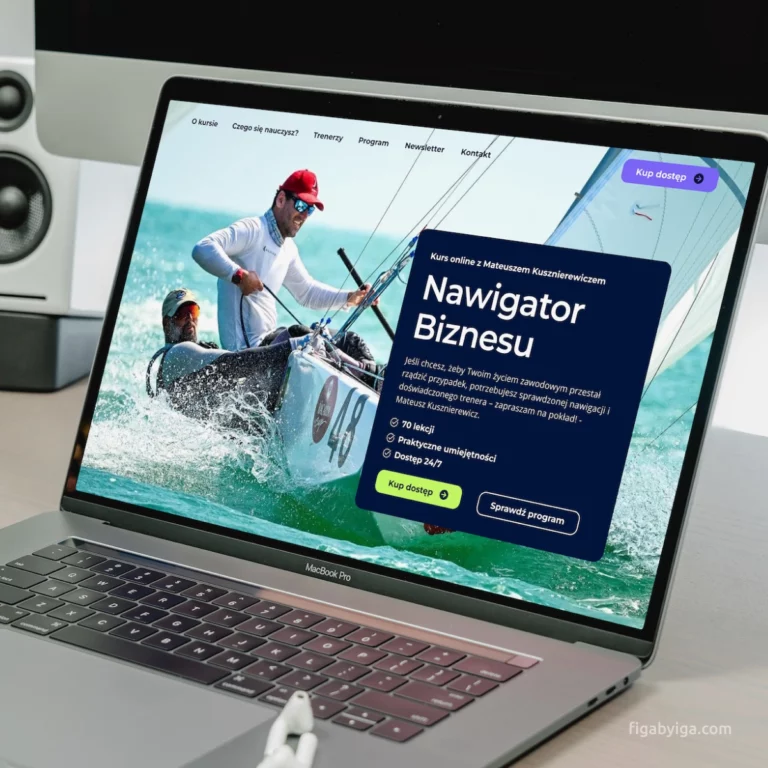 landing page do sprzedaży kursu