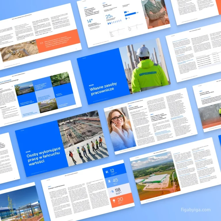 projekt graficzny raportu esg